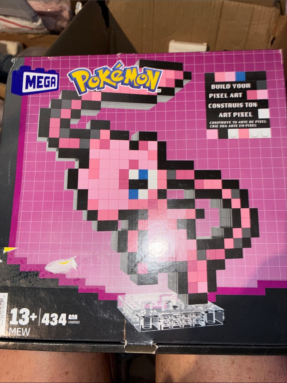 Mega Pokémon Pixel Art set - Pink & Black